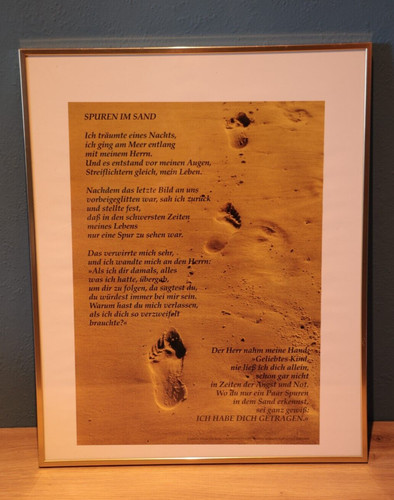 Foto poster spuren sand i - foto, im